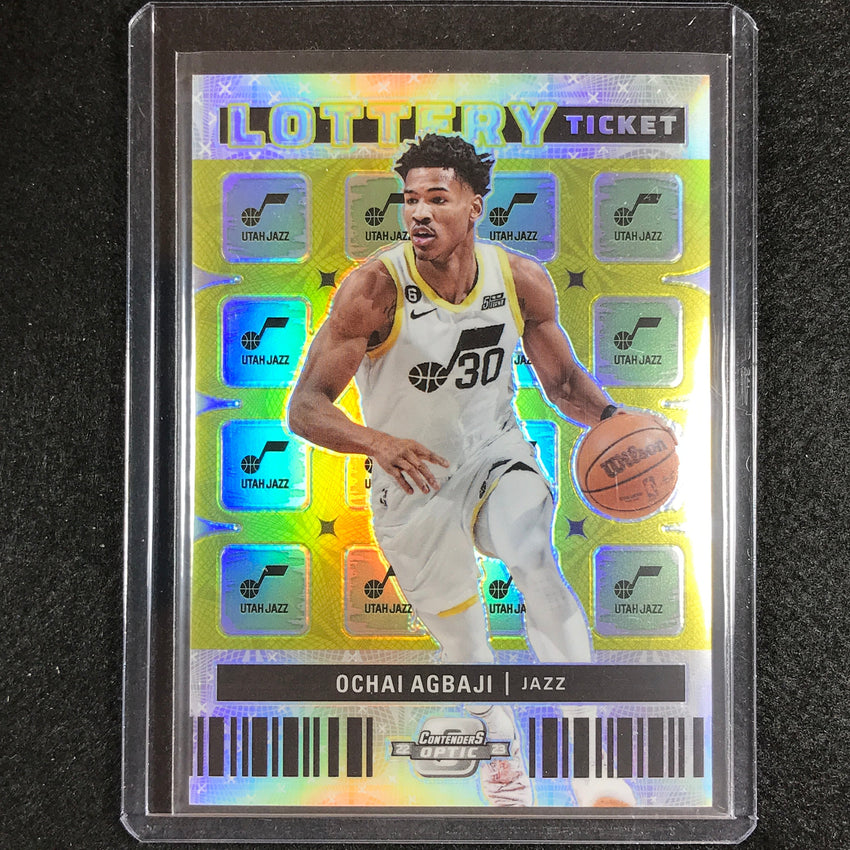 2022-23 Contenders Optic OCHAI AGBAJI Lottery Ticket Rookie Silver Prizm #14