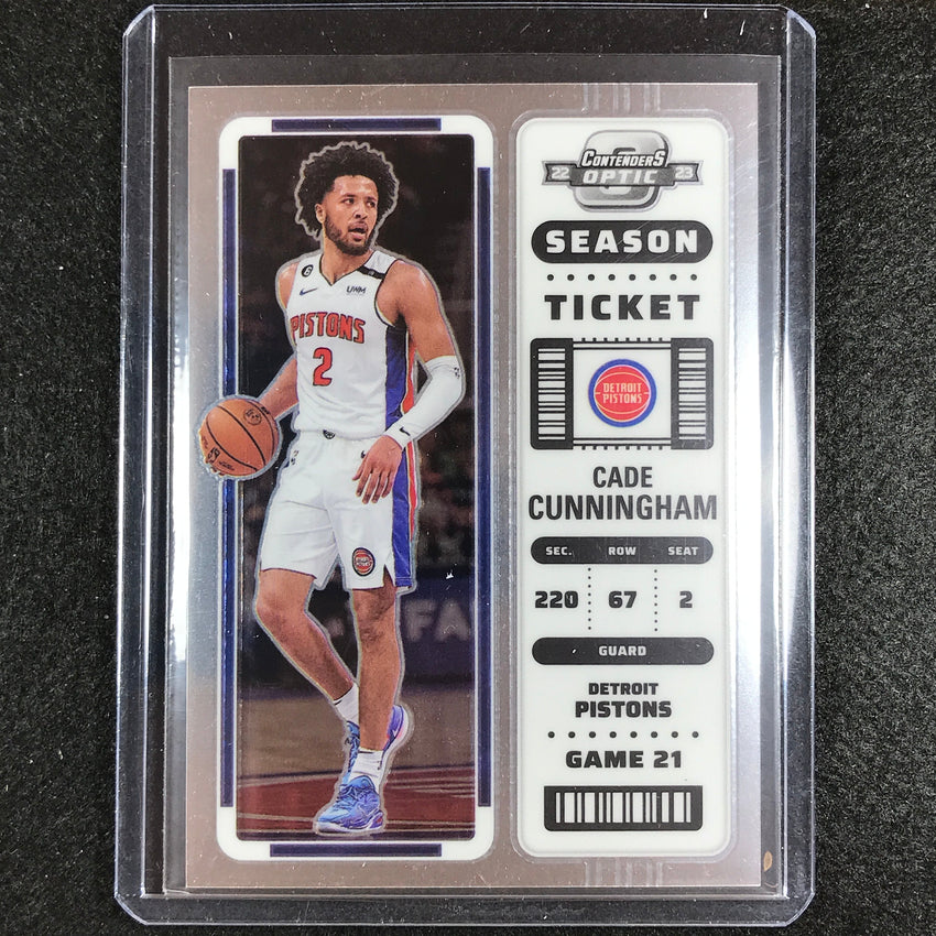 2022-23 Contenders Optic Cade Cunningham Season Ticket Base No 10