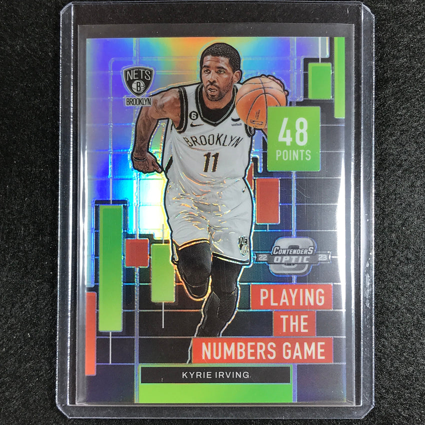 2022-23 Contenders Optic KYRIE IRVNIG Playing the Numbers Game Silver Prizm #15