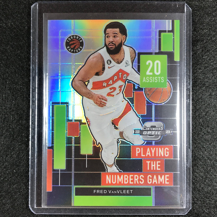 2022-23 Contenders Optic FRED VANVLEET Playing the Numbers Game Silver Prizm #19