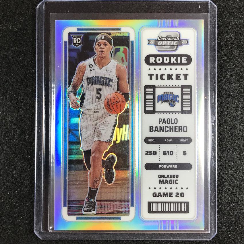 2022-23 Contenders Optic Paolo Banchero Rookie Ticket Silver Prizm No 18