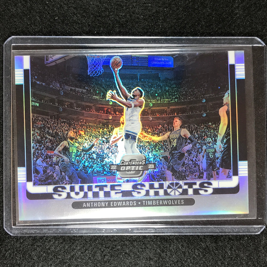 2022-23 Contenders Optic Anthony Edwards Suite Shots Silver Prizm No 13