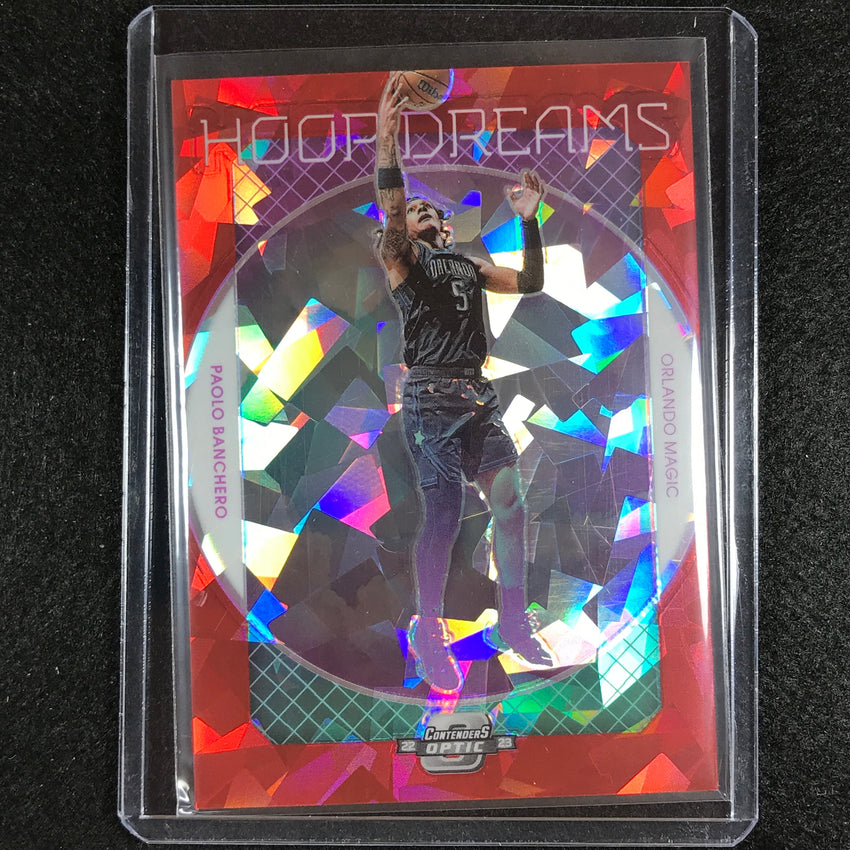 2022-23 Contenders Optic Paolo Banchero Hoop Dreams Rookie Red Cracked Ice No 10