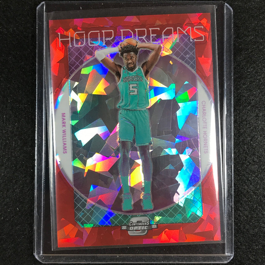 2022-23 Contenders Optic Mark Williams Hoop Dreams Rookie Red Cracked Ice No 16