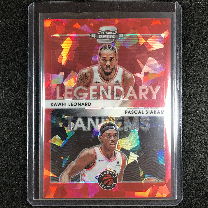 2022-23 Contenders Optic SIAKAM KAWHI LEONARD Legendary Tandems Red Ice #12