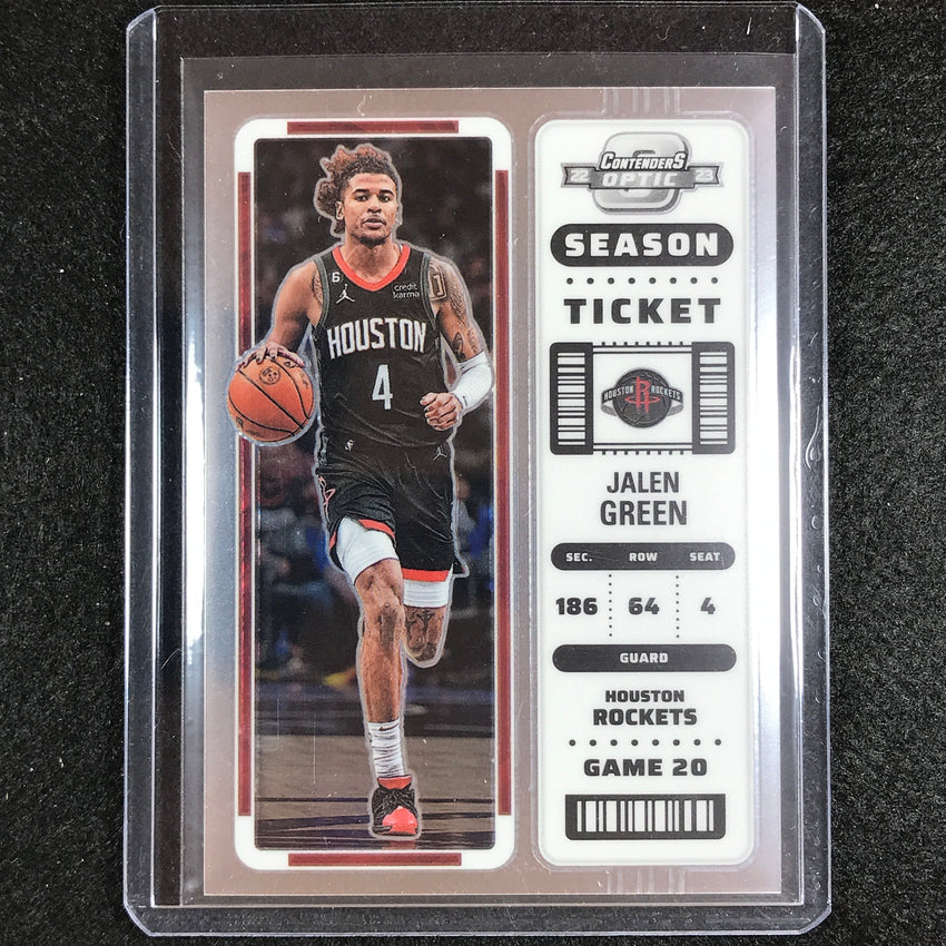 2022-23 Contenders Optic JALEN GREEN Season Ticket Base #63