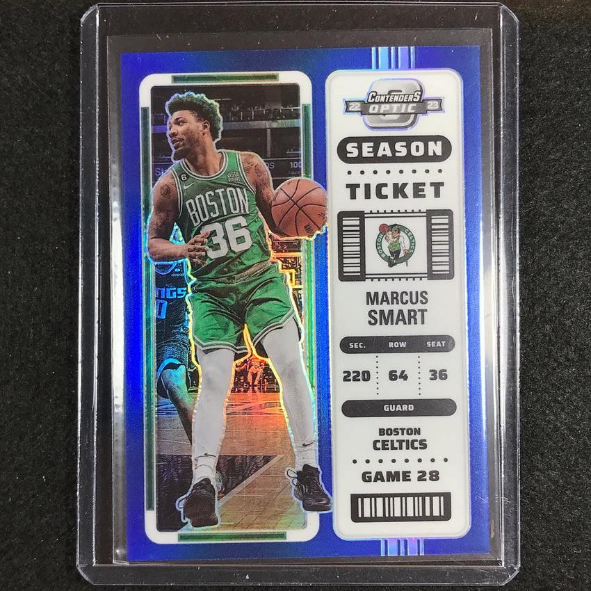 2022-23 Contenders Optic MARCUS SMART Season Ticket Blue 35/99 #1