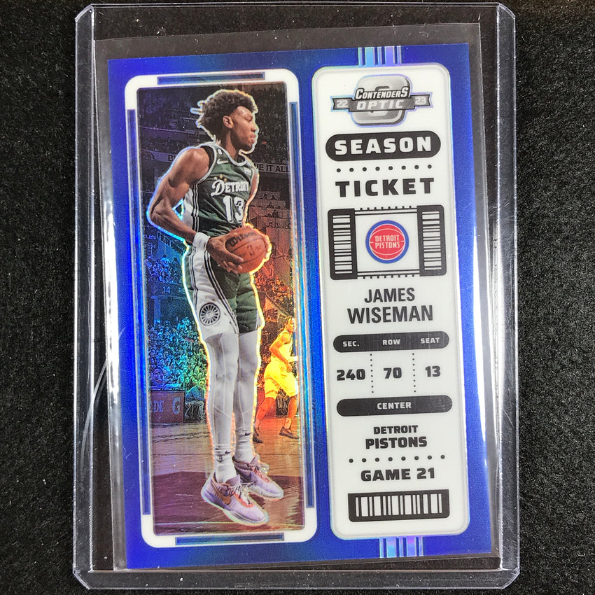 2022-23 Contenders Optic JAMES WISEMAN Season Ticket Blue 37/99 #7