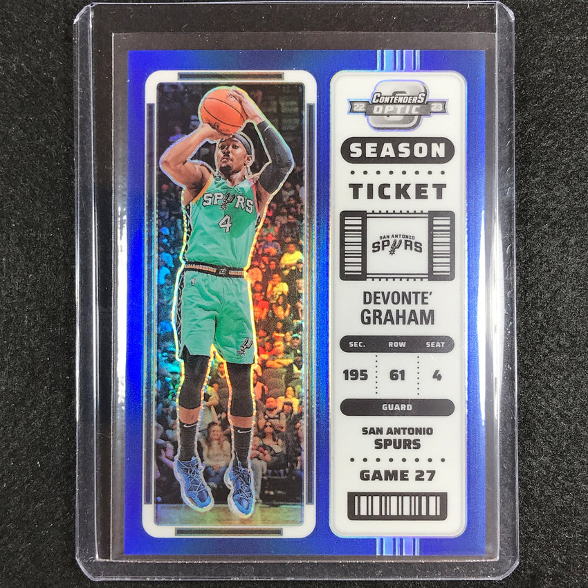 2022-23 Contenders Optic Devonte Graham Season Ticket Blue 87/99 No 52