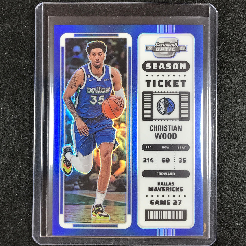 2022-23 Contenders Optic CHRISTIAN WOOD Season Ticket Blue 48/99 #74