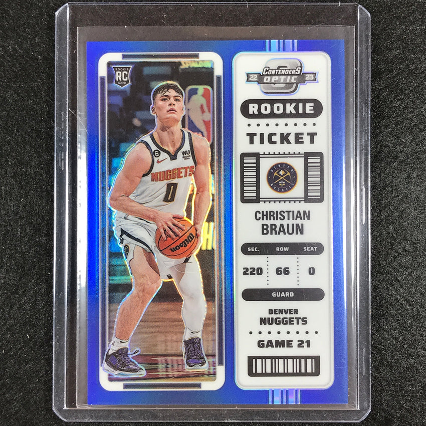 2022-23 Contenders Optic CHRISTIAN BRAUN Rookie Ticket Blue 26/99 #5