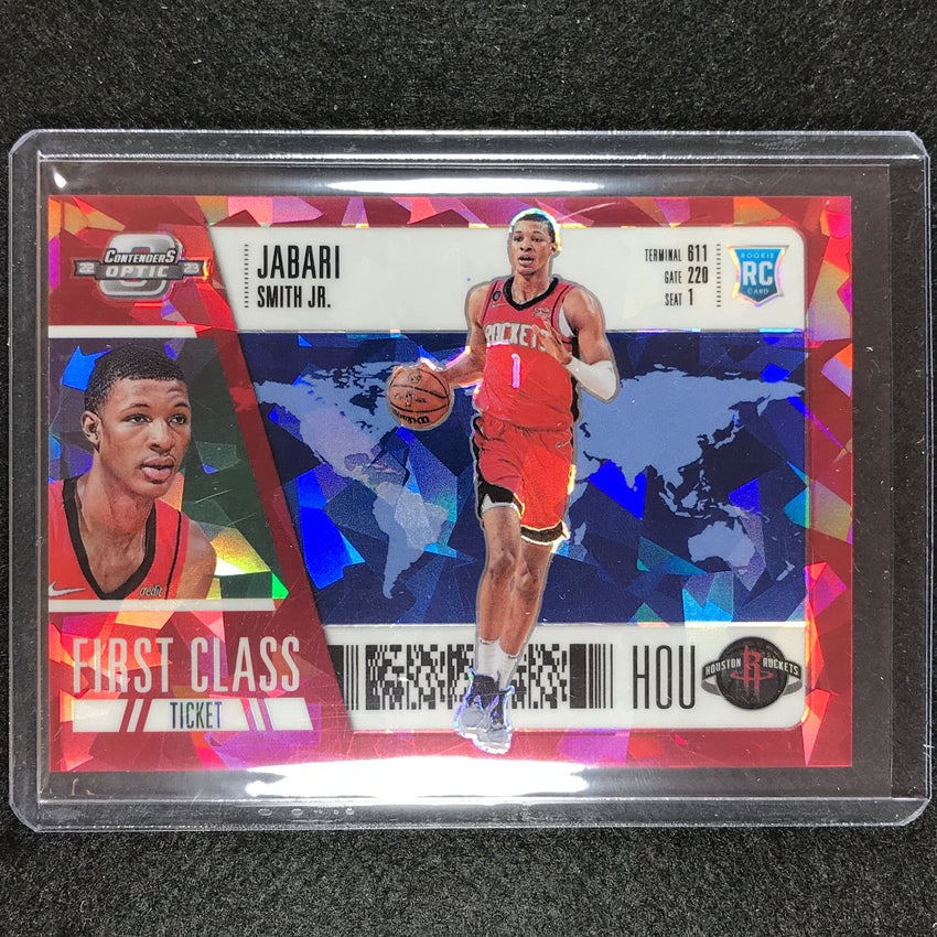 2022-23 Contenders Optic Jabari Smith First Class Ticket Rookie Blue Ice 20/75