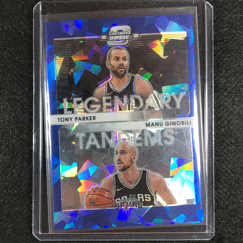 2022-23 Contenders Optic Tony Parker Ginobili Legendary Tandems Blue Ice 55/75