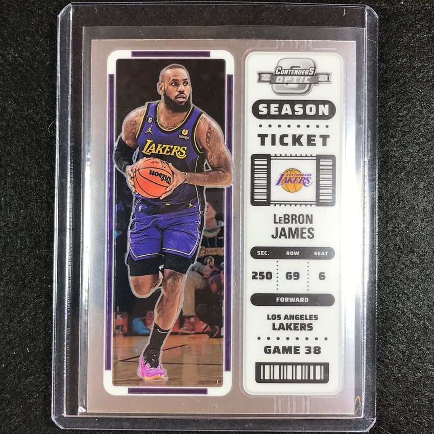 2022-23 Contenders Optic Lebron James Season Ticket Base No 88