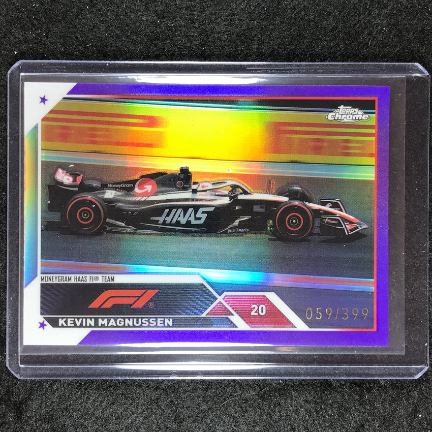 2023 Topps Chrome Formula 1 Kevin Magnussen Base Purple 59/399 #51