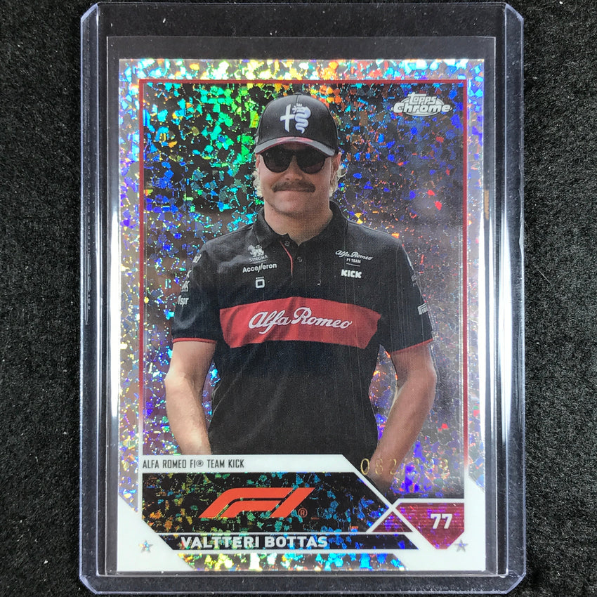 2023 Topps Chrome Formula 1 Valtteri Bottas Base Mini Diamond 82/299 No 37