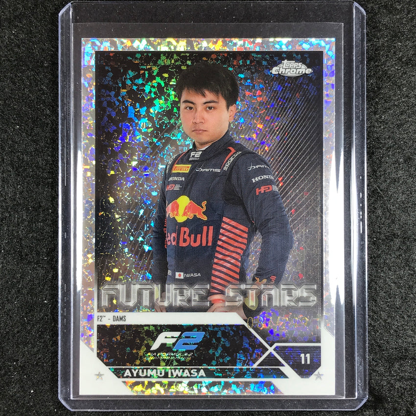 2023 Topps Chrome Formula 1 Ayumu Iwasa Future Stars Mini Diamond 87/299 #84