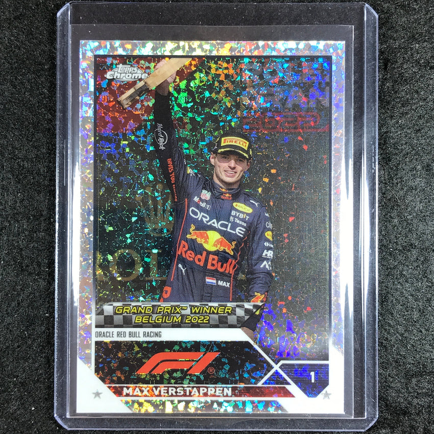 2023 Topps Chrome Formula 1 Max Verstappen Base Mini Diamond 231/299 #157