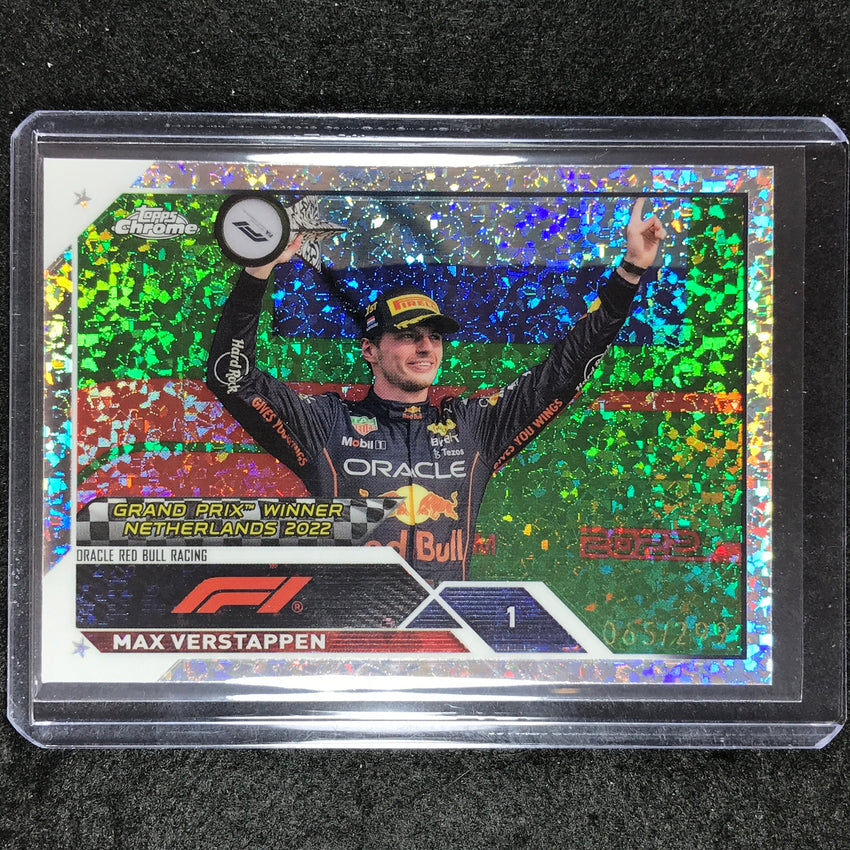 2023 Topps Chrome Formula 1 Max Verstappen Base Mini Diamond 65/299 #158