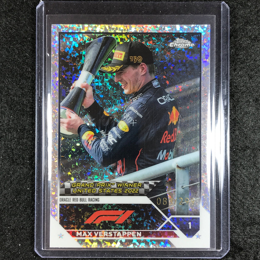 2023 Topps Chrome Formula 1 Max Verstappen Base Mini Diamond 83/299 #162
