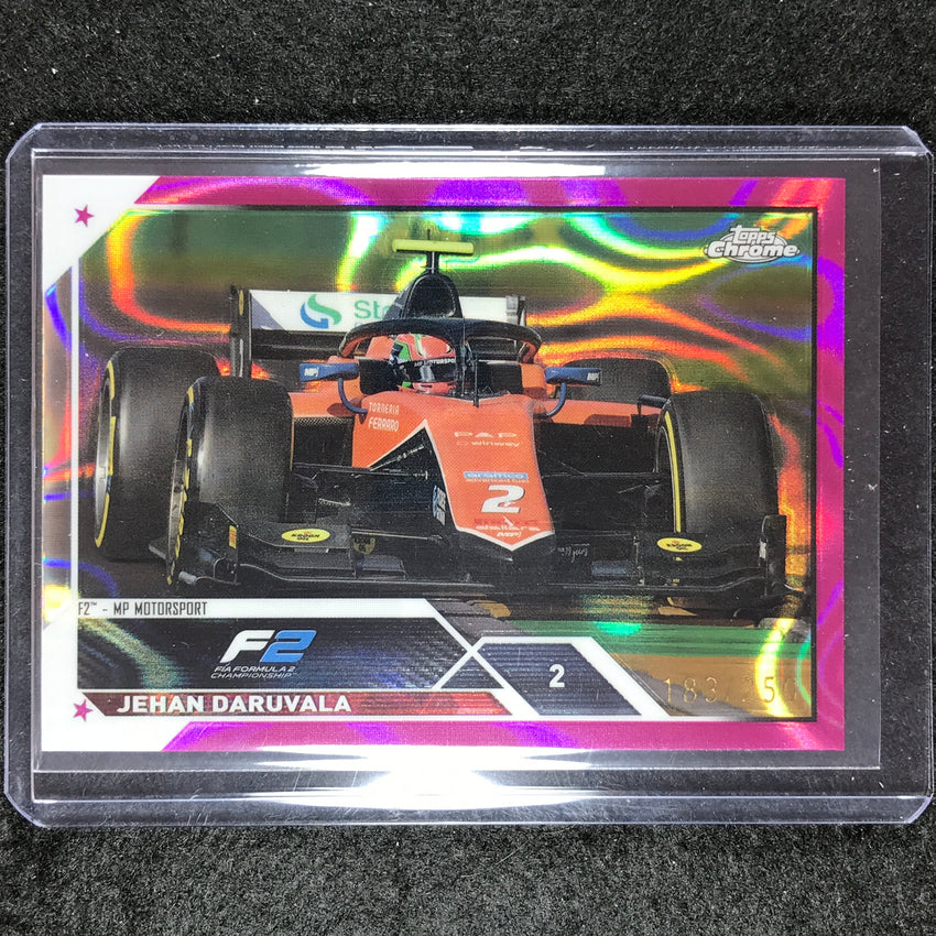 2023 Topps Chrome Formula 1 Jehan Daruvala Base Fuchsia Lava 183/250 #133