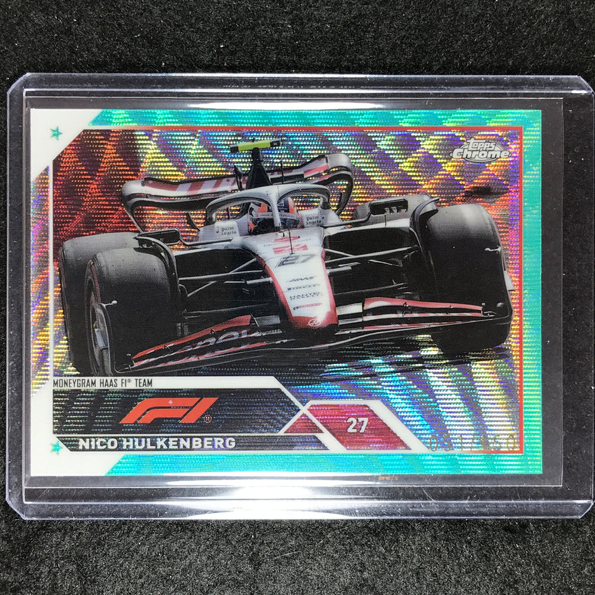2023 Topps Chrome Formula 1 Nico Hulkenberg Base Aqua Wave 51/150 #120