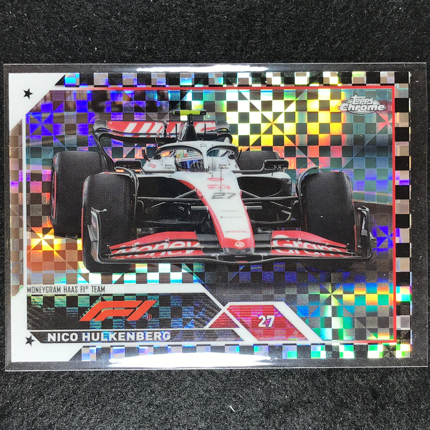 2023 Topps Chrome Formula 1 Nico Hulkenberg Base Checker Flag No 48