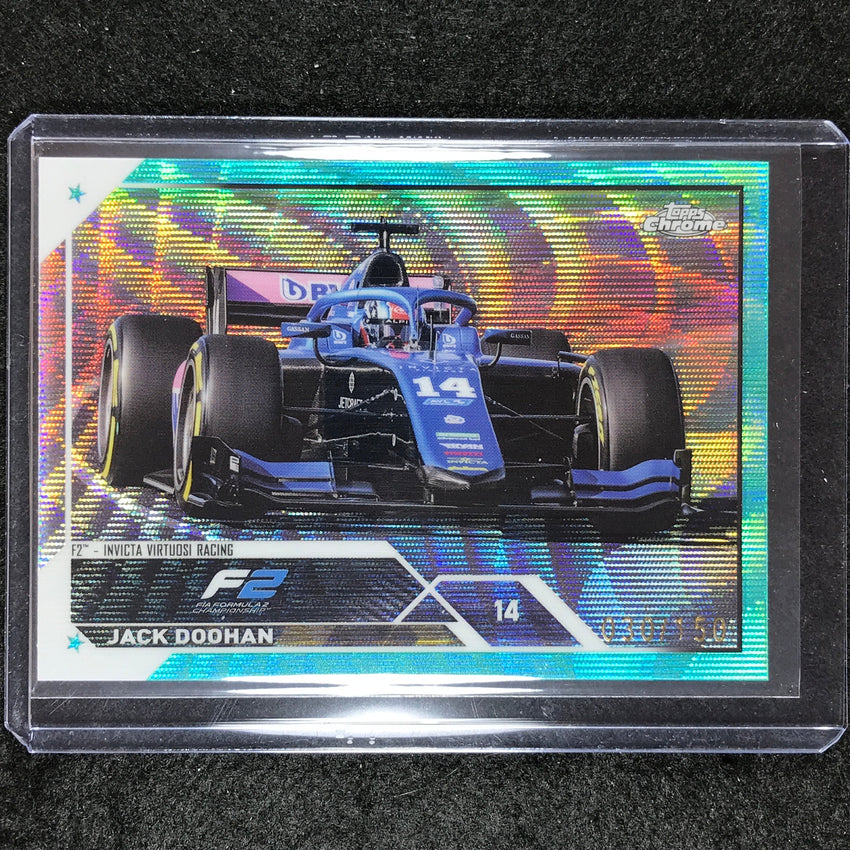 2023 Topps Chrome Formula 1 Jack Doohan Base Aqua Wave 30/150 #124