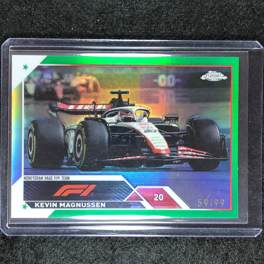 2023 Topps Chrome Formula 1 Kevin Magnussen Base Green 59/99 #121