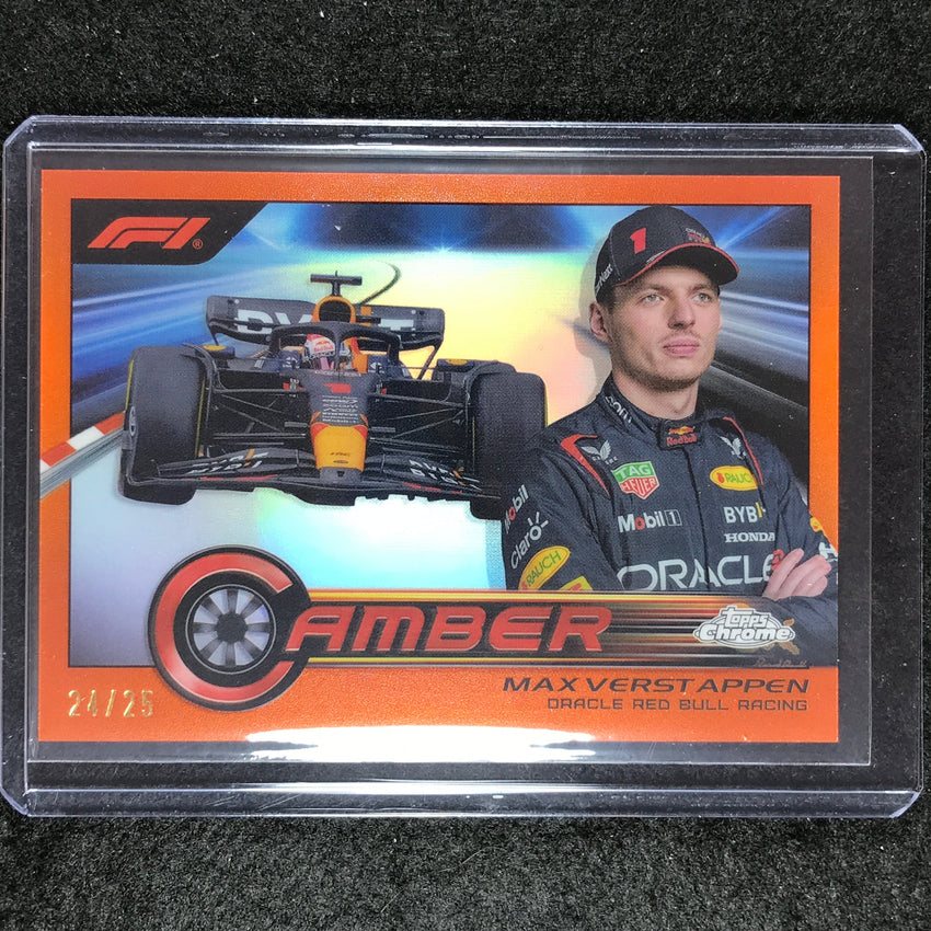2023 Topps Chrome Formula 1 Max Verstappen Camber Orange 24/25