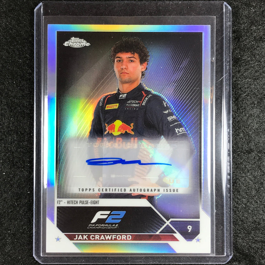 2023 Topps Chrome Formula 1 Jak Crawford Chrome Auto Refractor #Jc