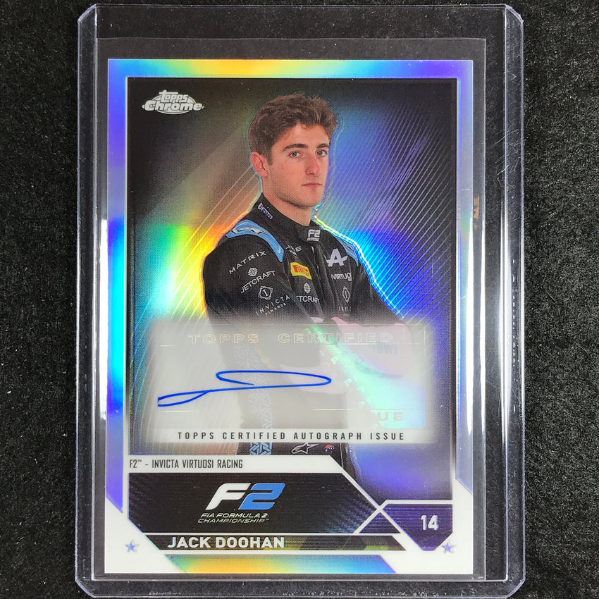 2023 Topps Chrome Formula 1 Jack Doohan Chrome Auto Refractor No Jd