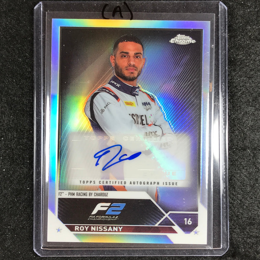 2023 Topps Chrome Formula 1 Roy Nissany Chrome Auto Refractor No Rn A