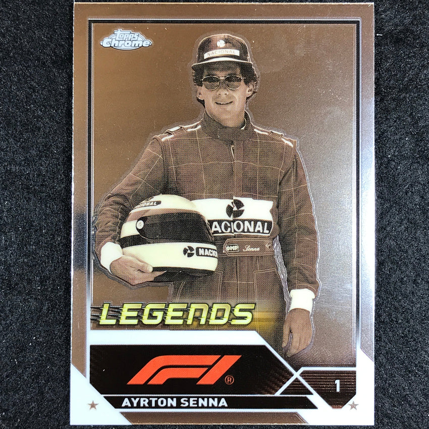 2023 Topps Chrome Formula 1 Ayrton Senna Base Legends #198