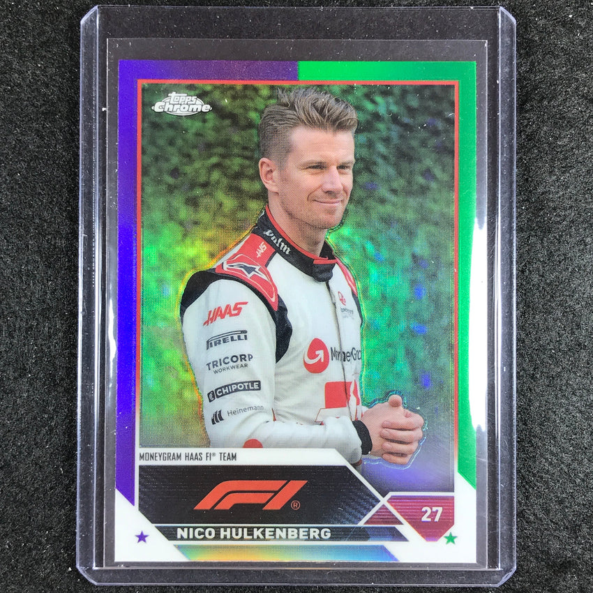 2023 Topps Chrome Formula 1 Nico Hulkenberg Base Purple Green No 47