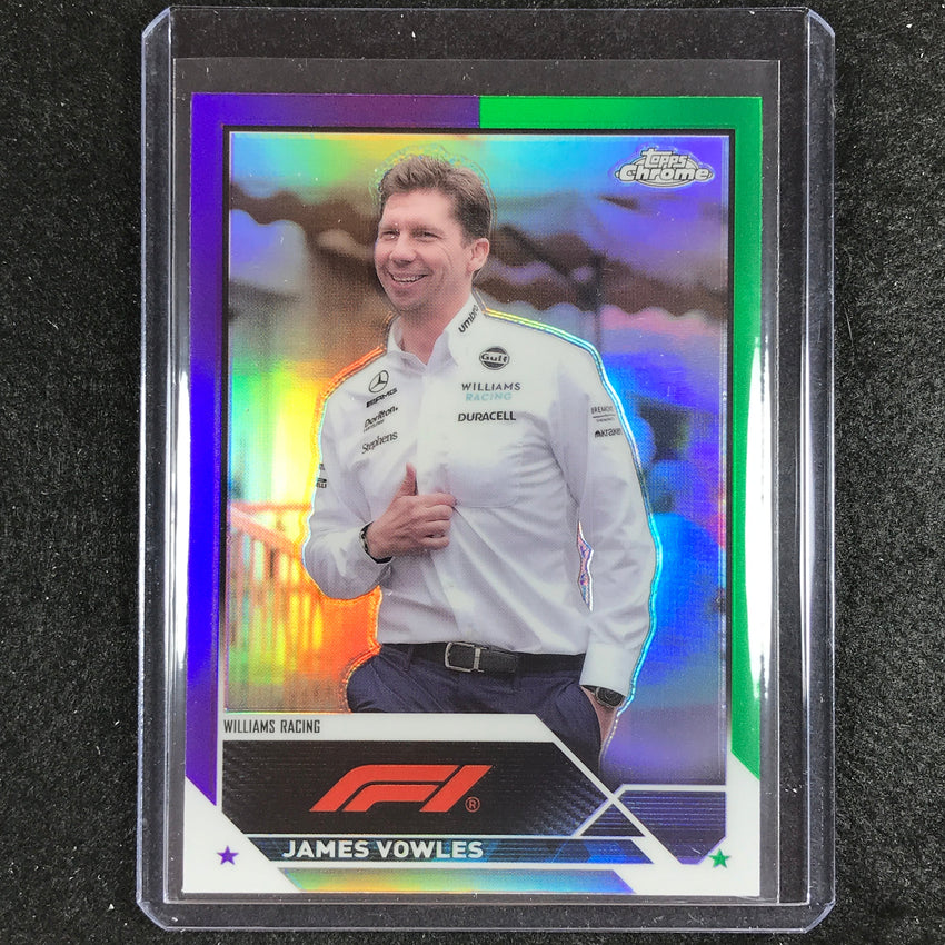 2023 Topps Chrome Formula 1 James Vowles Base Purple Green No 99