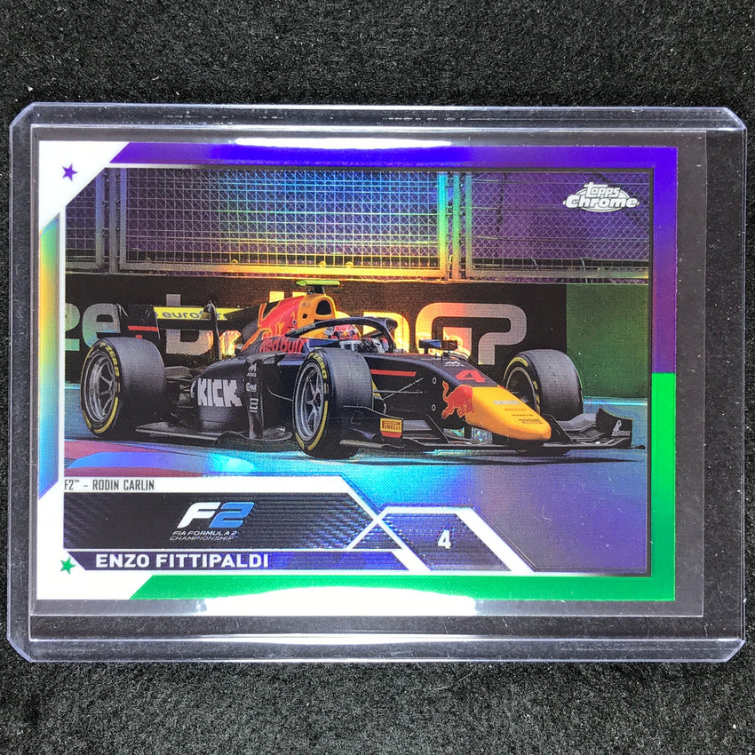 2023 Topps Chrome Formula 1 Enzo Fittipaldi Base Purple Green #127