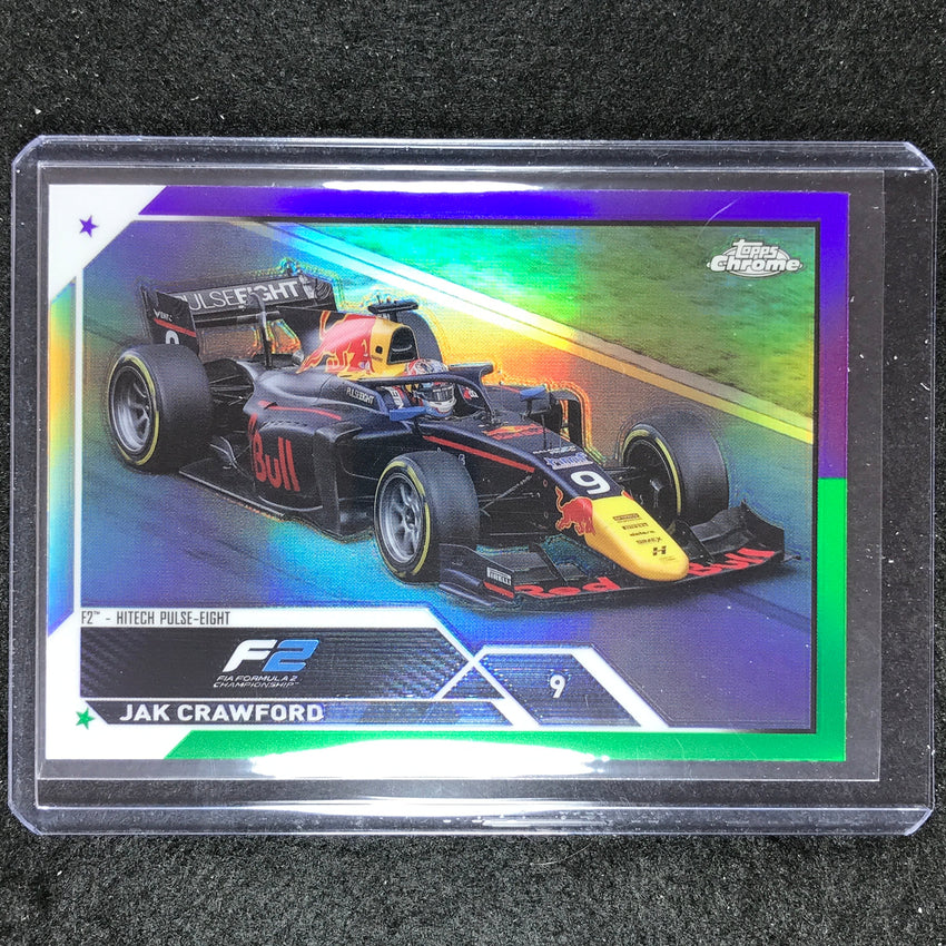 2023 Topps Chrome Formula 1 Jak Crawford Base Purple Green #128