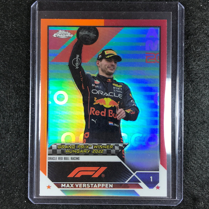 2023 Topps Chrome Formula 1 Max Verstappen Base Orange Red #156