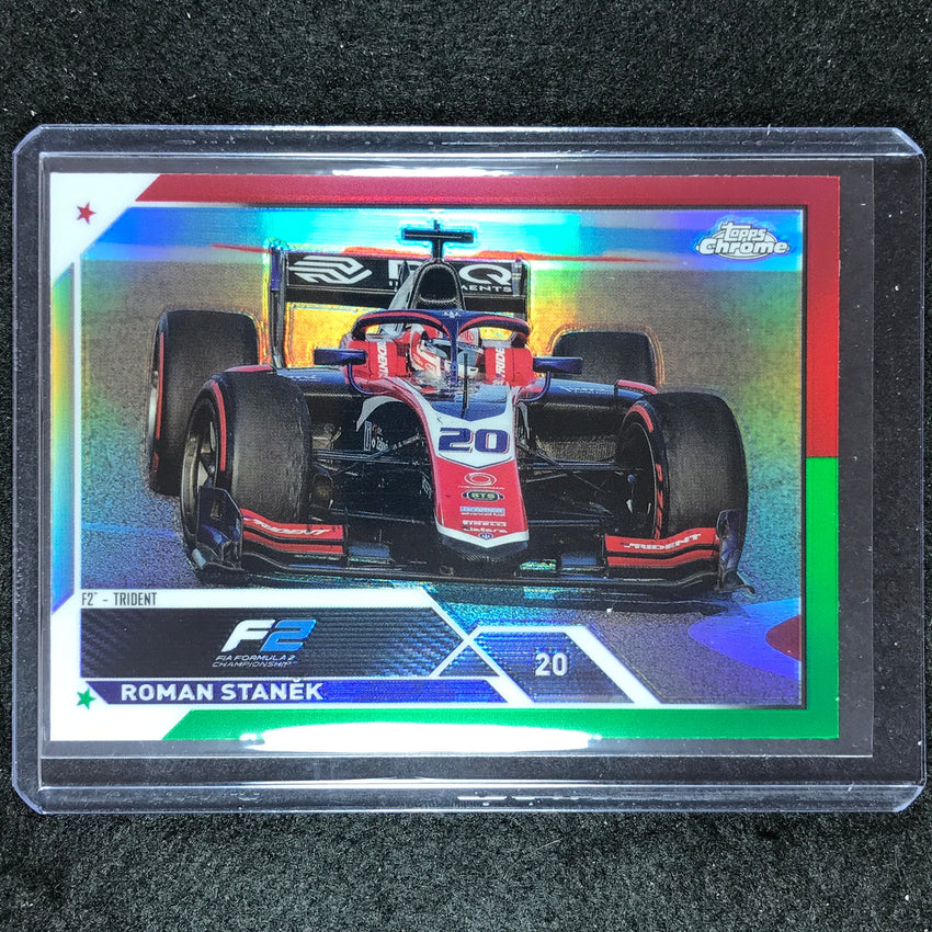 2023 Topps Chrome Formula 1 ROMAN STANEK Base Red Green #138