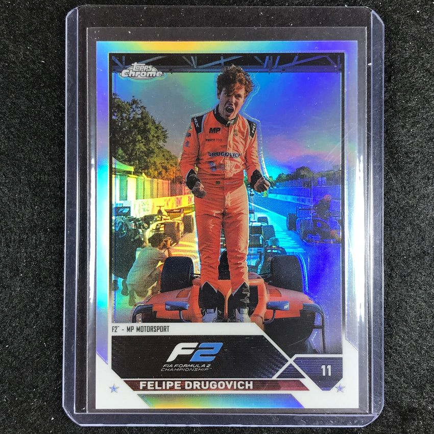 2023 Topps Chrome Formula 1 Felipe Drugovich Base Image Celebrations Ssp #192
