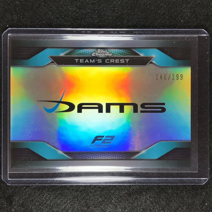2023 Topps Chrome Formula 1 F2 Dams Constructors Crest Silver 146/199