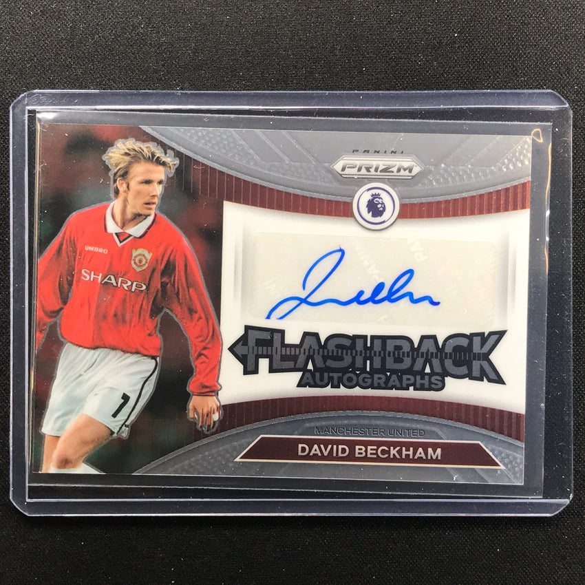 2022-23 Prizm Epl David Beckham Flashback Auto Base No Db
