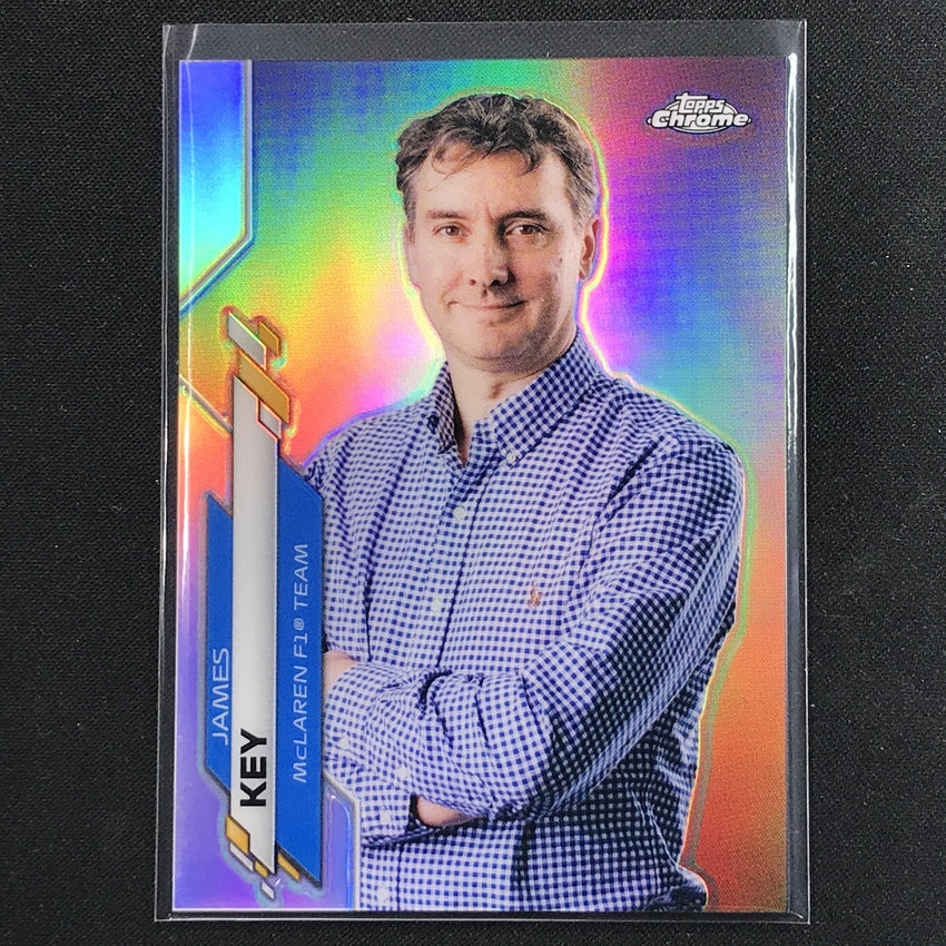 2020 Topps Chrome James Key F1 Crew Refractor No 89