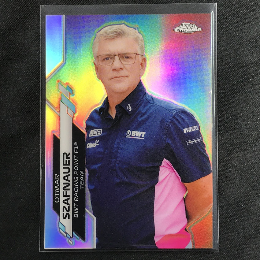 2020 Topps Chrome Otmar Szafnauer F1 Crew Refractor No 92