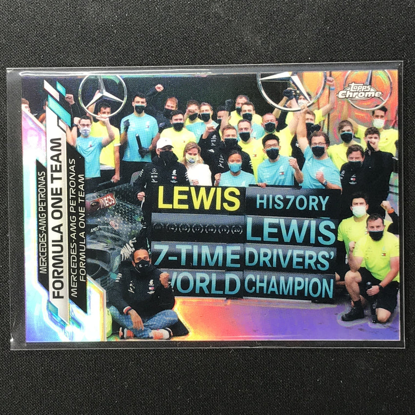2020 Topps Chrome Mercedes-amg Petronas F1 Crew Refractor No 100