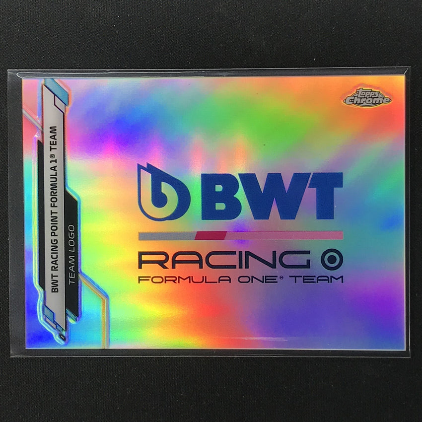 2020 Topps Chrome Bwt Racing Point Formula F1 Team Logo Refractor No 118