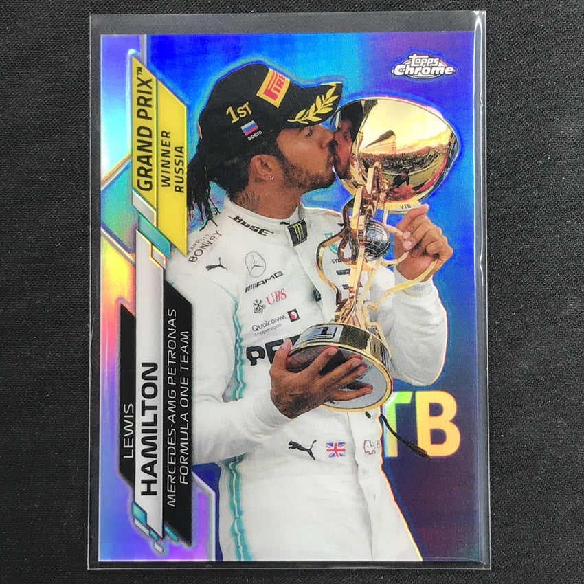 2020 Topps Chrome LEWIS HAMILTON Grand Prix Winners Refractor #148
