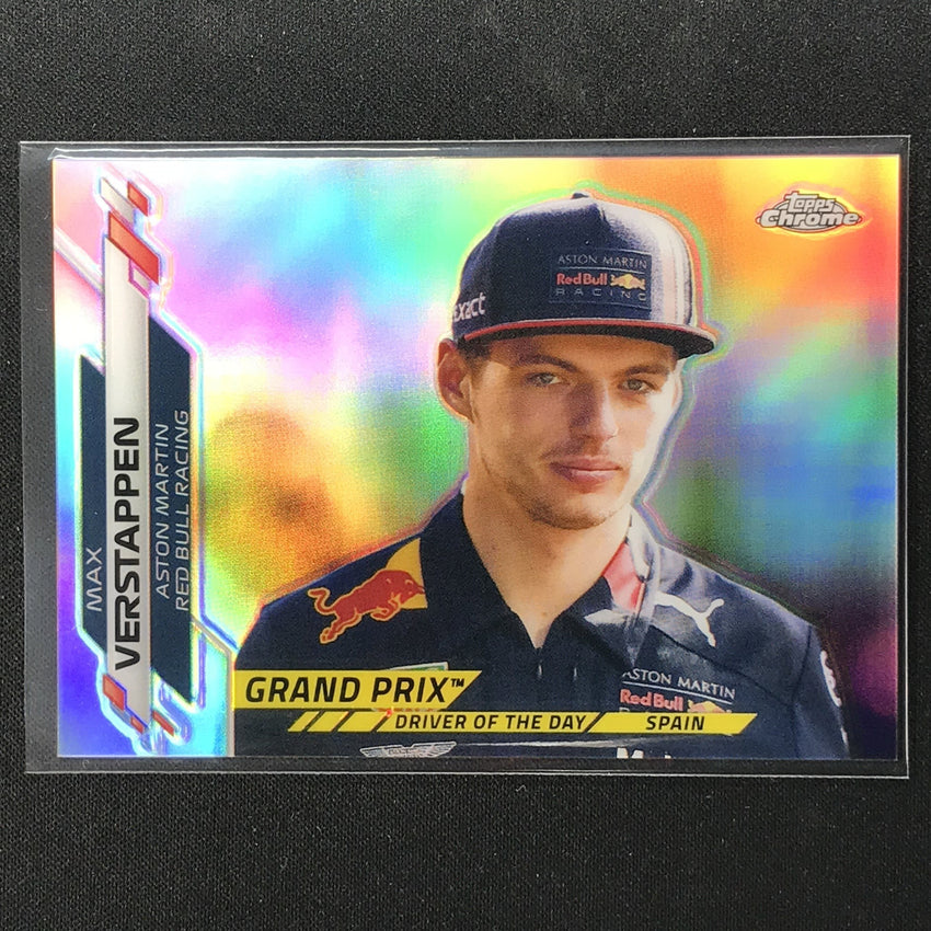 2020 Topps Chrome Max Verstappen Grand Prix Winners Refractor No 158