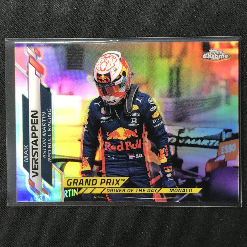 2020 Topps Chrome Max Verstappen Grand Prix Winners Refractor No 159